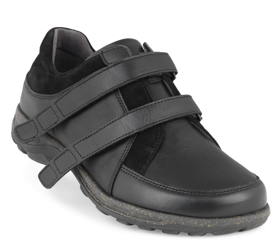 New Feet Sort Sko m/stretch