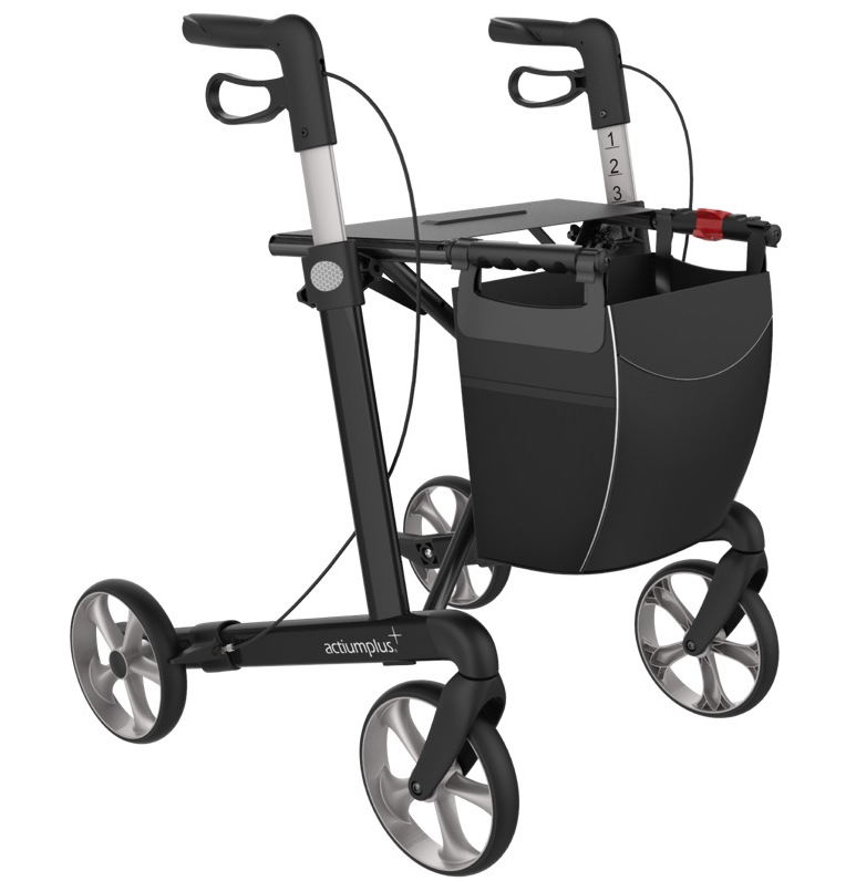 Rollator actiumplus Sort/Pearl