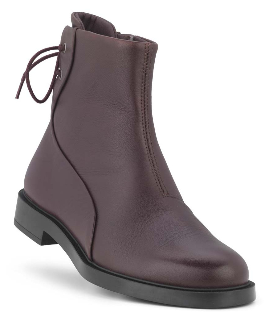 New Feet Dark Wine Snørestøvle
