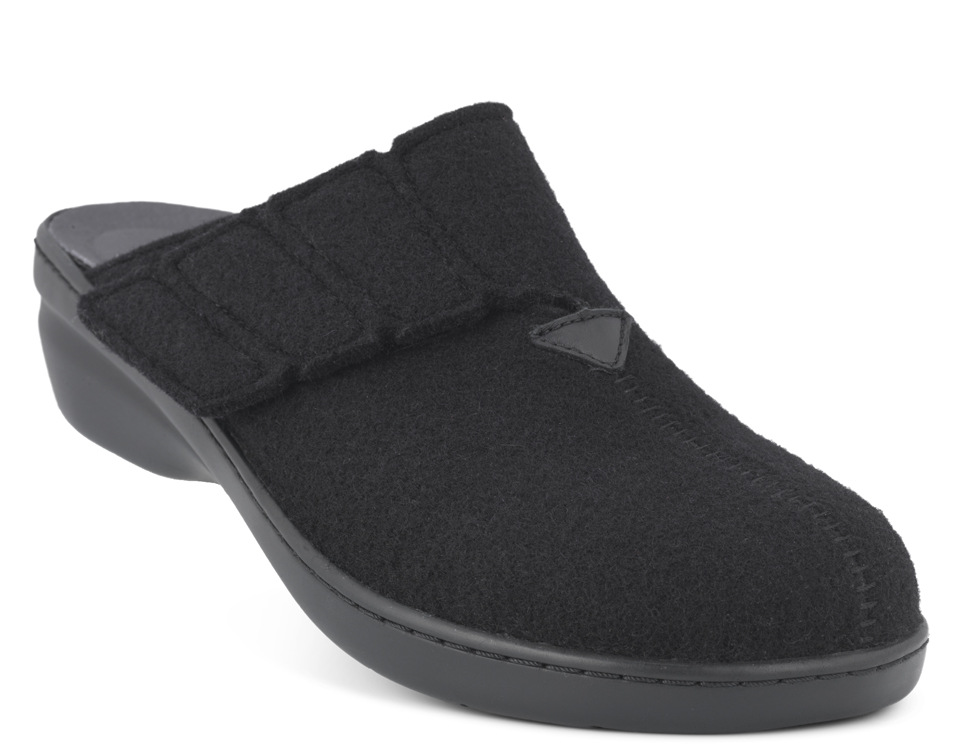New Feet Sort Uld Hjemmesko