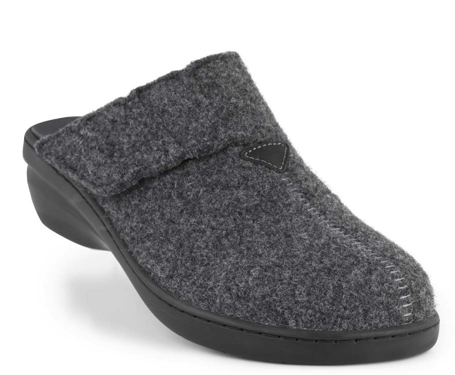 New Feet Antrasit Hjemmesko Uld