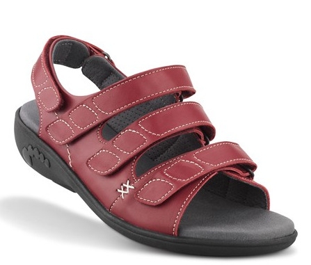 Sandal Rød m/bagrem