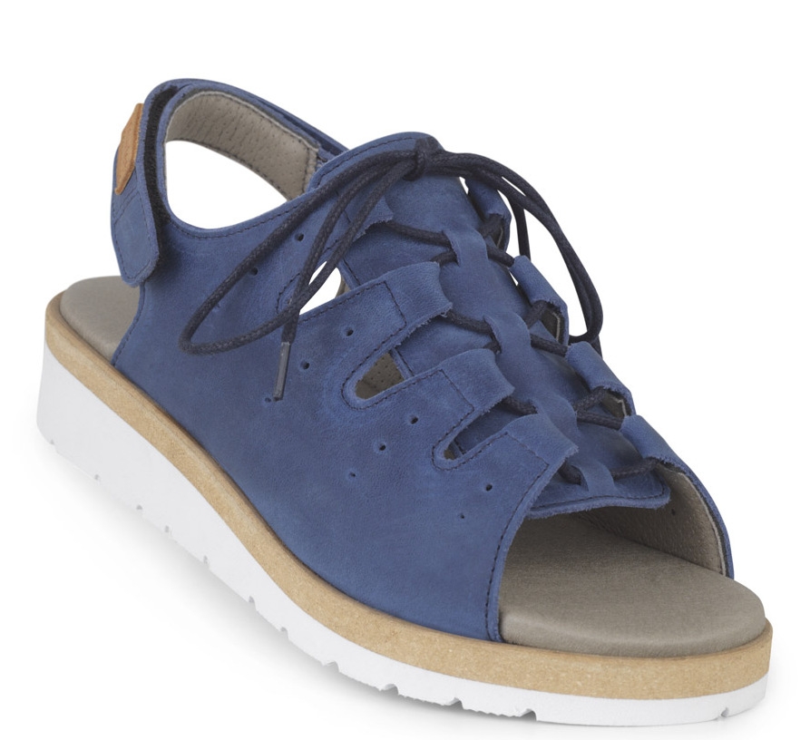 New Feet Blå Sandal m/Snøre