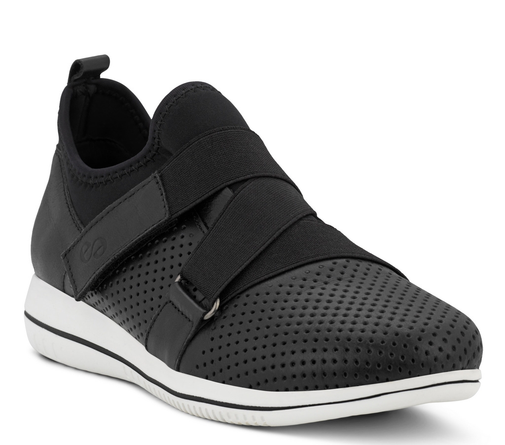 Green Comfort Sort Sneaker med Velcro