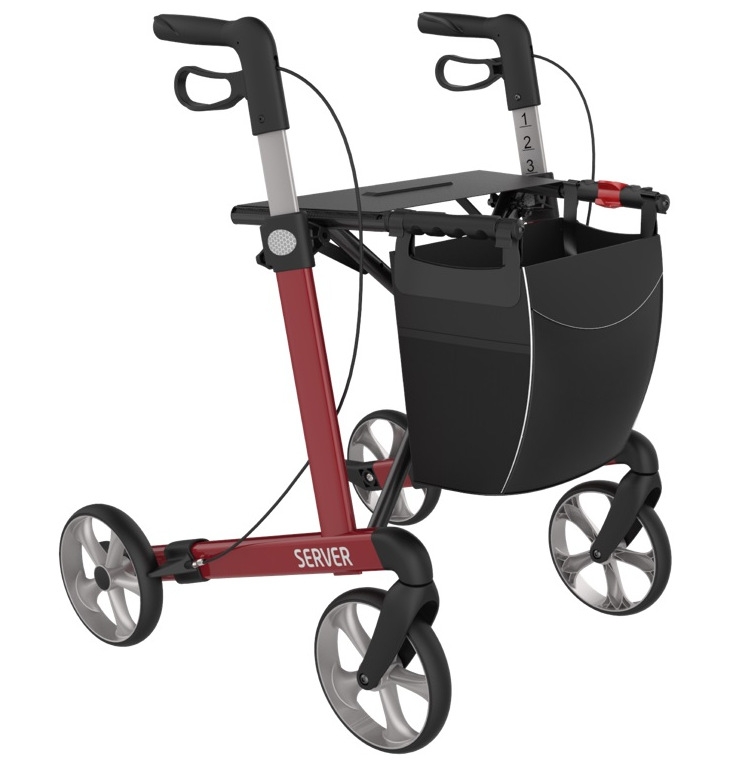 Rollator Server Rød