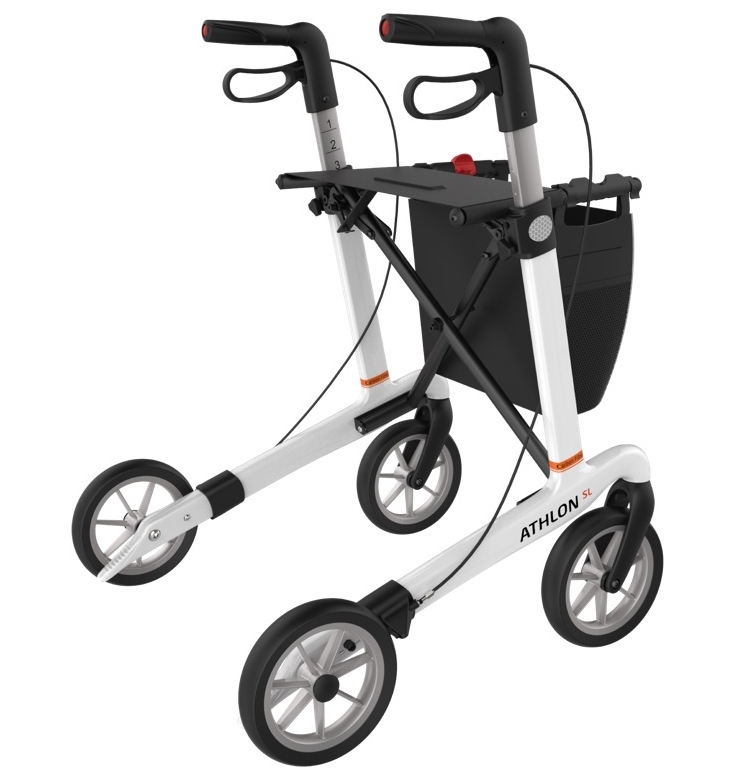 Rollator Hvid Athlon 5,2 kg m.Soft hjul - Billede 5