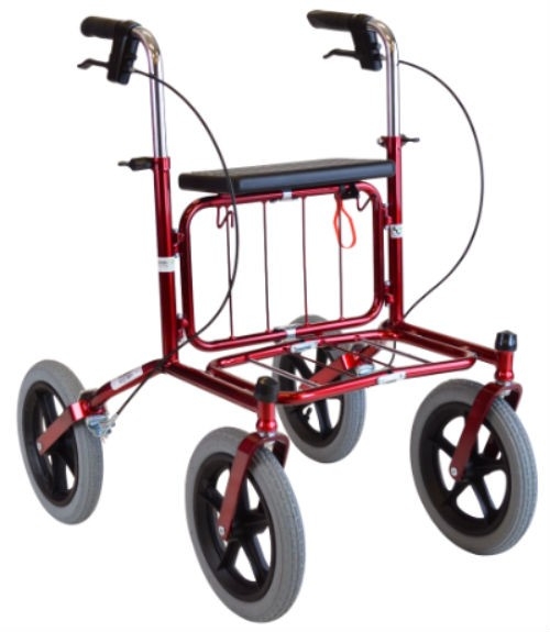 Carl Oscar Rollator m/massive hjul