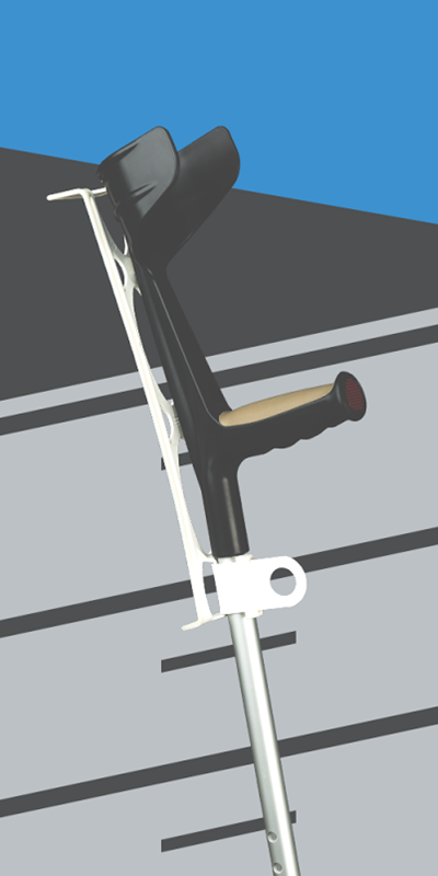 StayPlus Krykkeholder Hvid - Billede 6