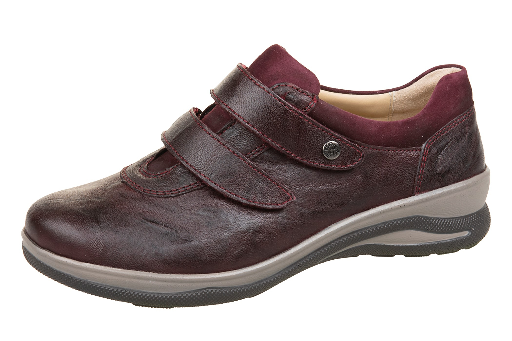 Fidelio Sko Bordeaux med velcroremme
