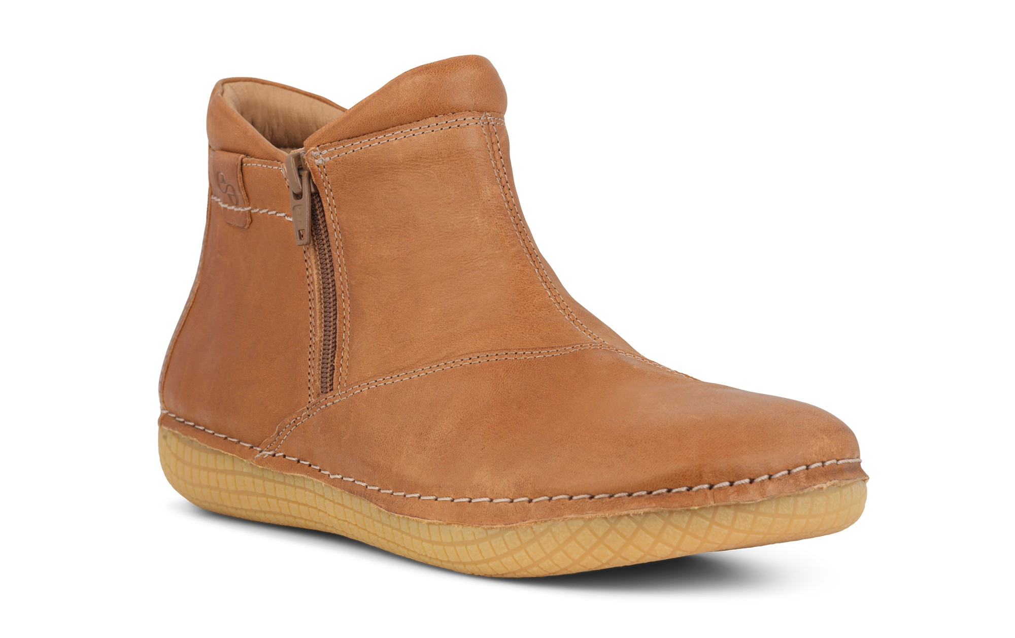 Green Comfort Camel Støvle med 2 Lynlås