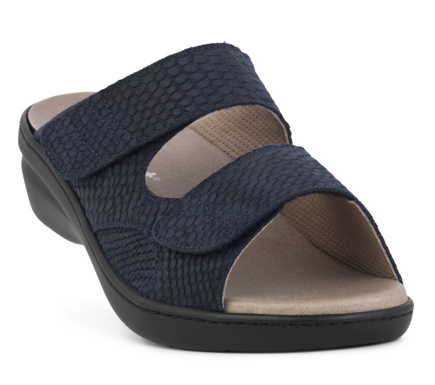New Feet Slipper Blå Kalveskind