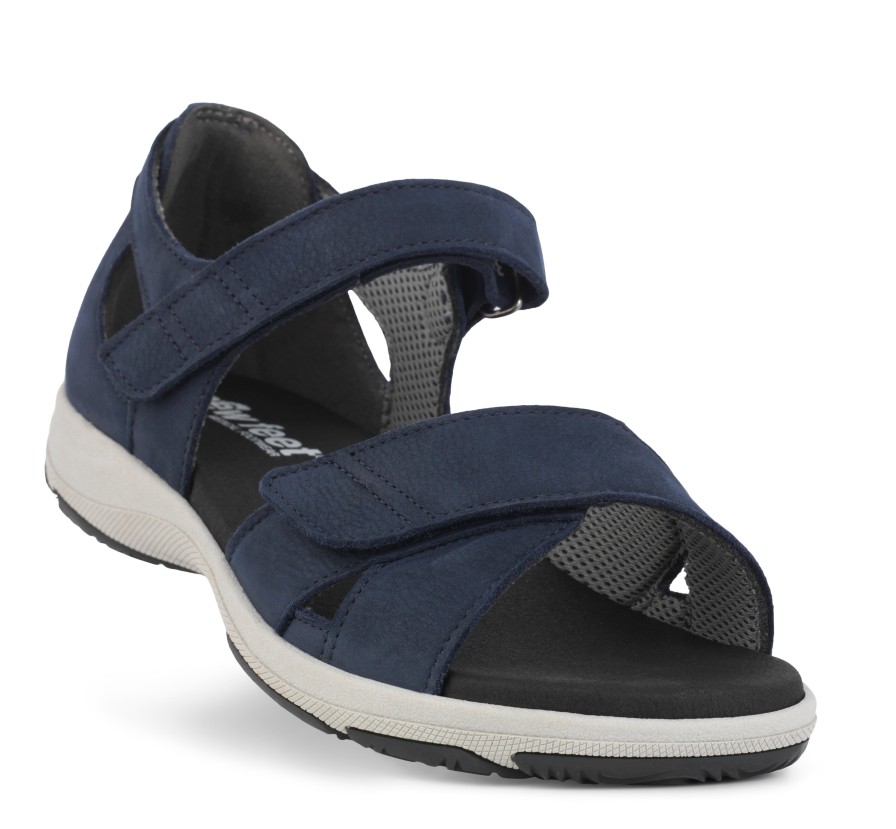 New Feet Blå Sandal m. Hælkappe