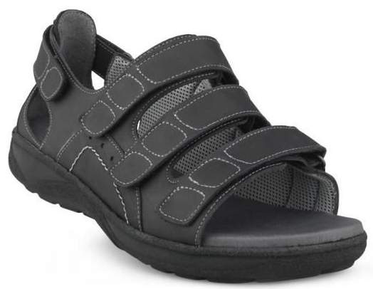 New Feet Sandal Sort m/hælkappe