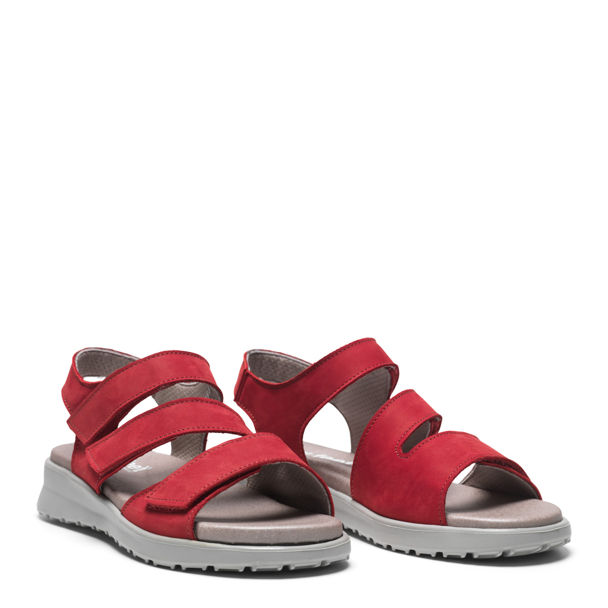 New Feet Rød Sandal Nubuck
