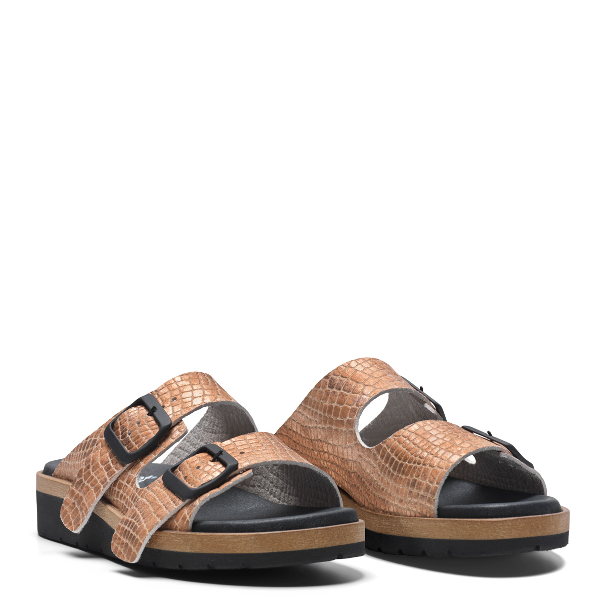 New Feet Bronze Slipper Mikrofiber Med Print