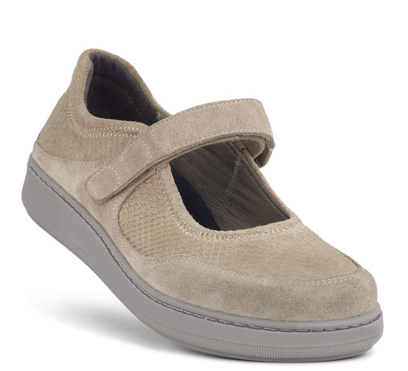 New Feet Sand Ballerina Nubuck