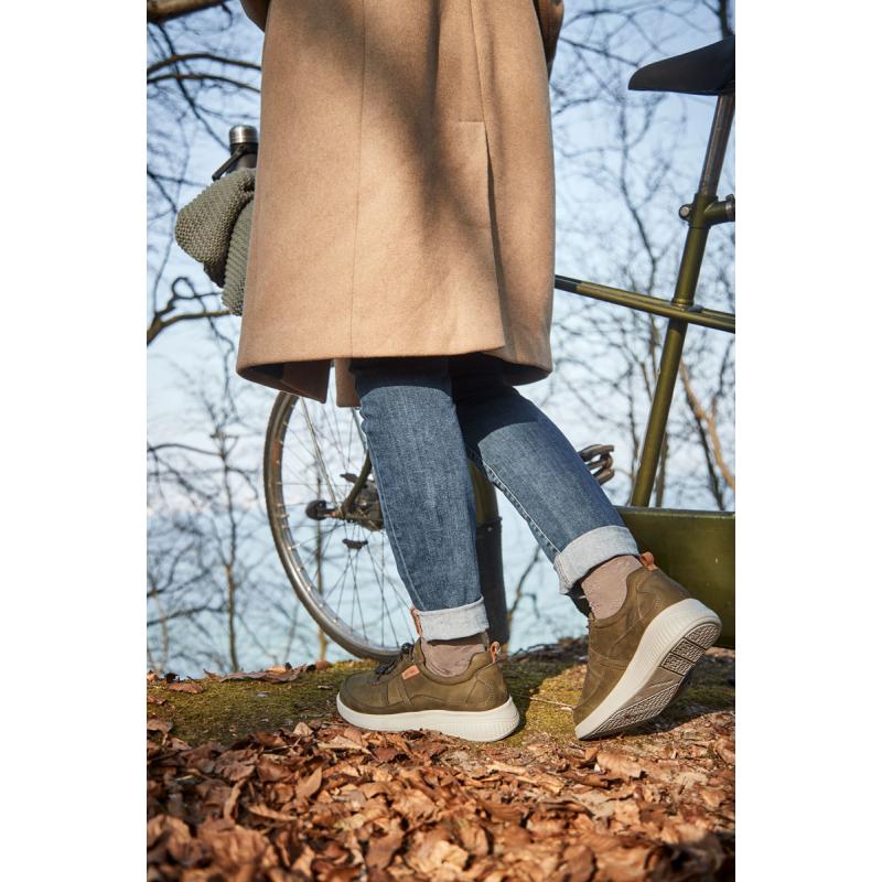 New Feet Sko Nubuck Oliven - Billede 5