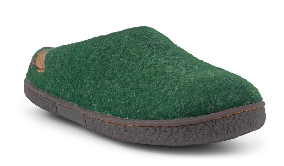 Green Comfort Oliven Slipper M/Gummisål