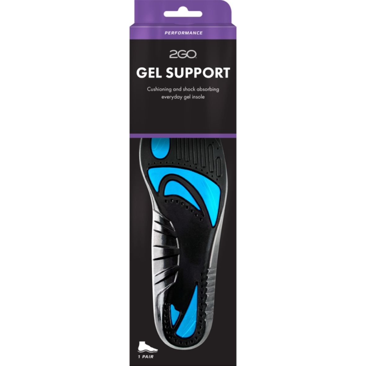 Indlægssål Gel Support 2GO