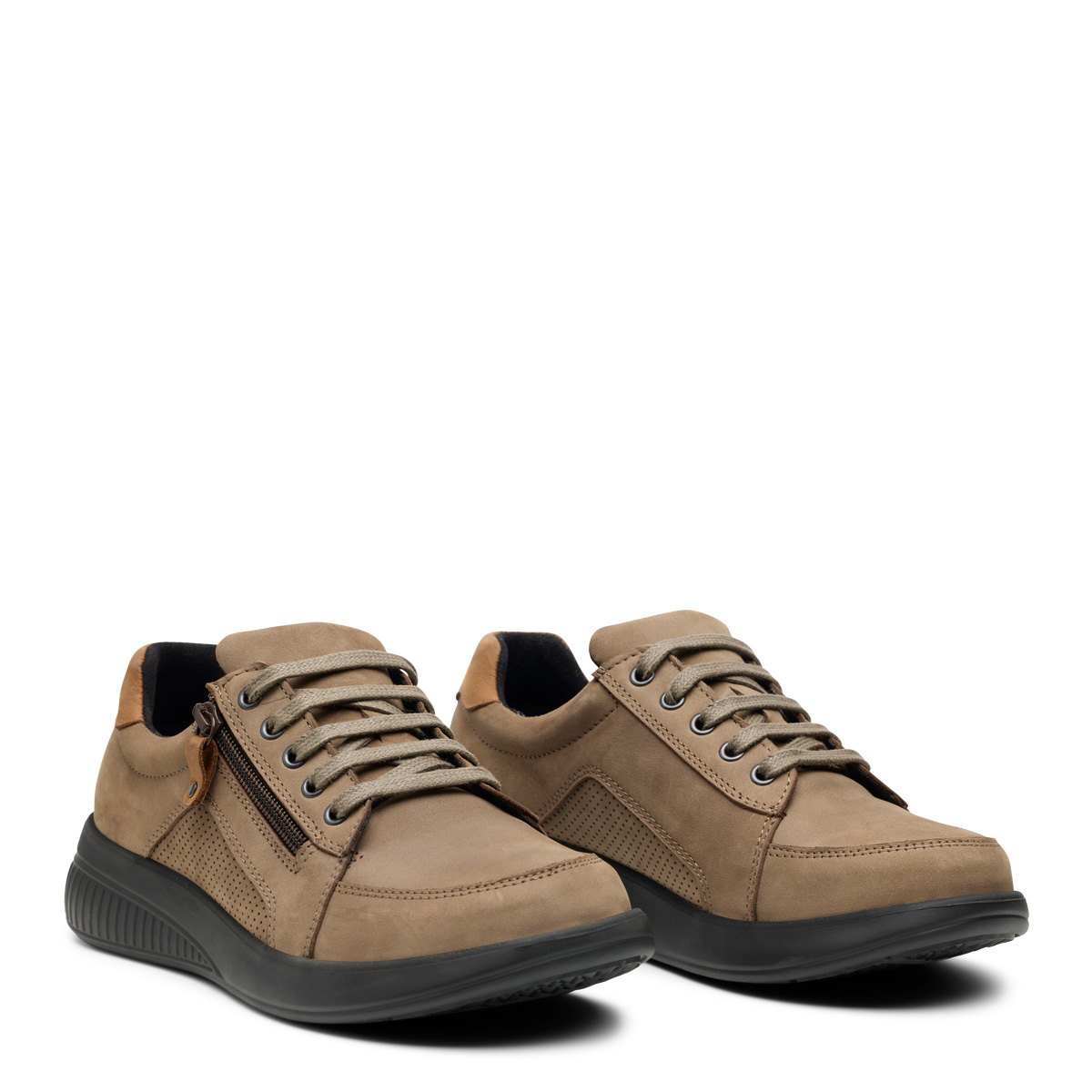 New Feet Sand Sko Nubuck Læder