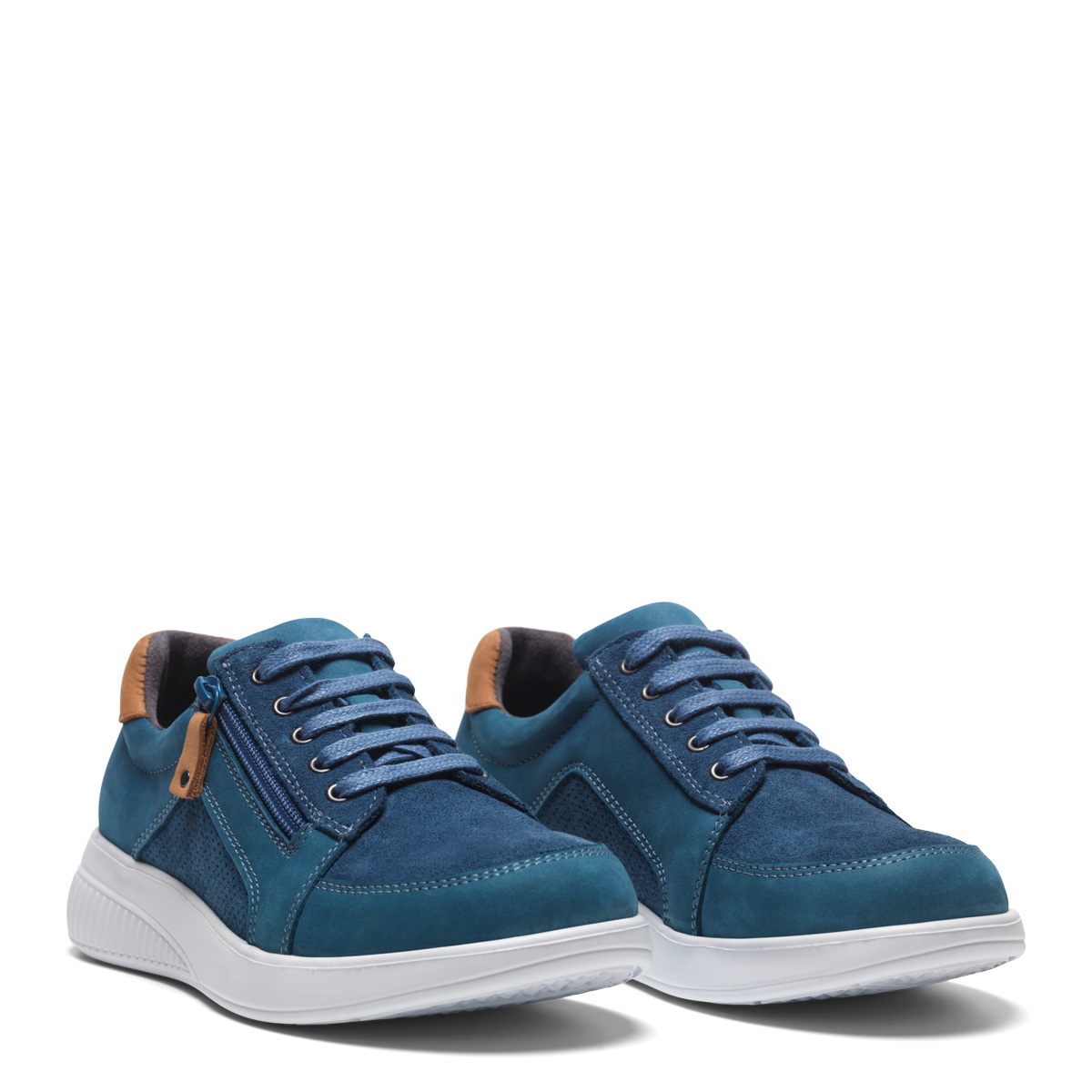 New Feet Jeansblue Sko Nubuck
