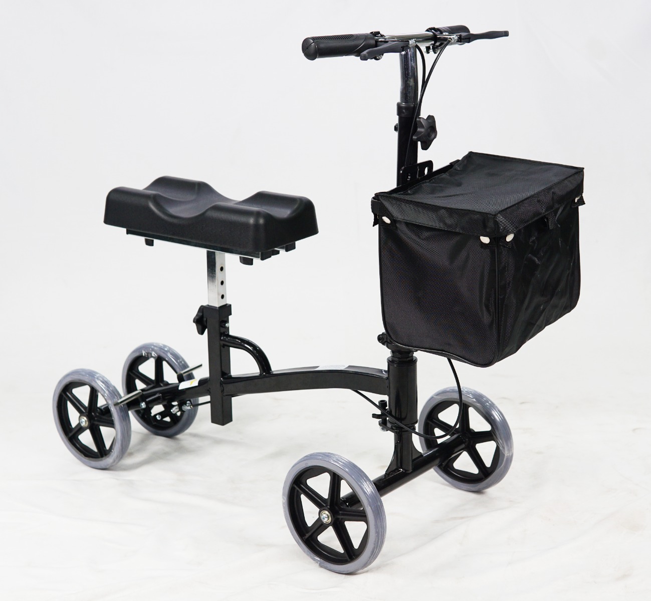 Knærollator med håndbremser