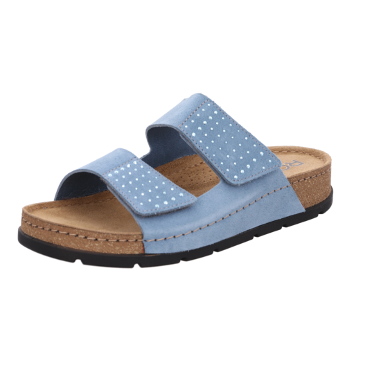Rohde Sandal Balticblue Velourlæder