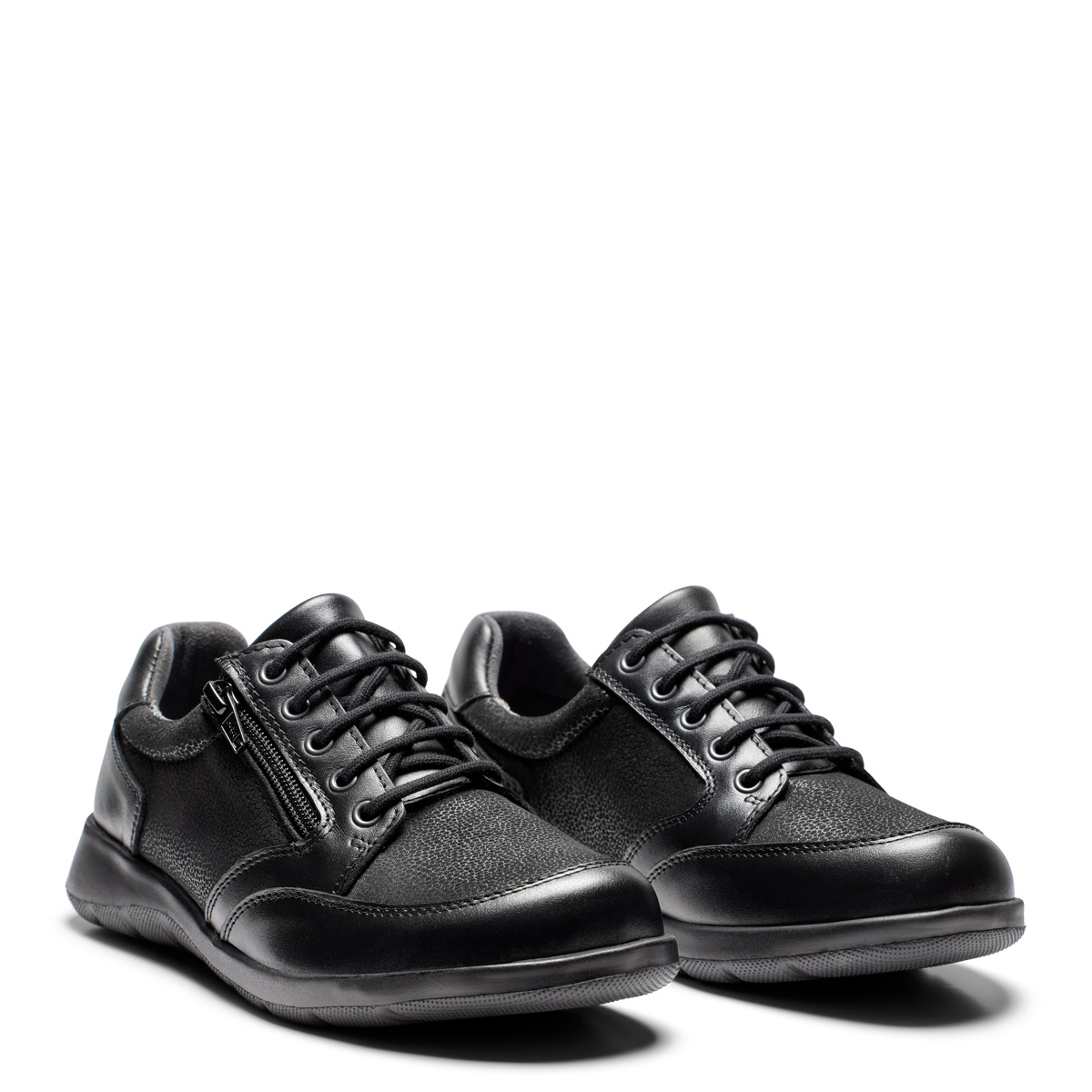 New Feet Sort Sko Med Textilstof