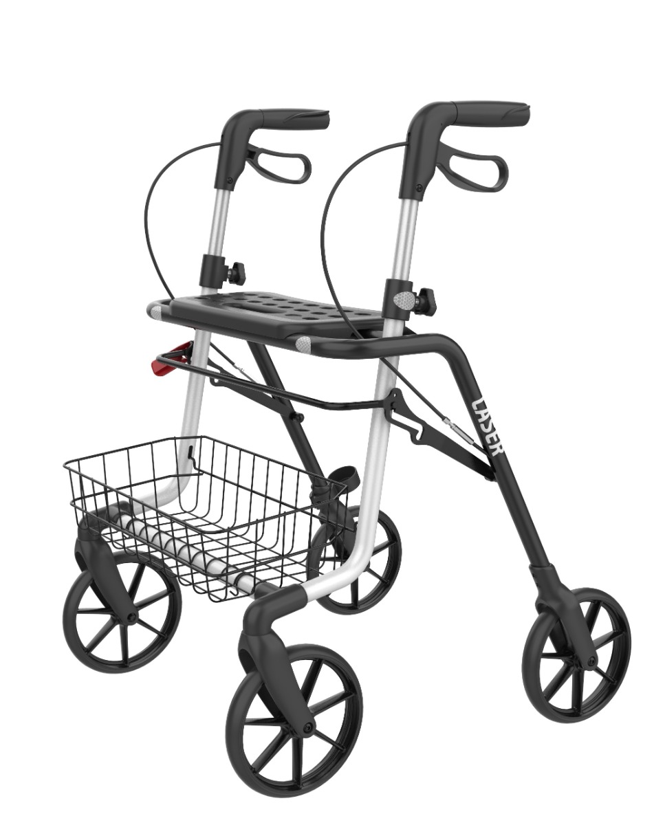 Rollator Laser Grå