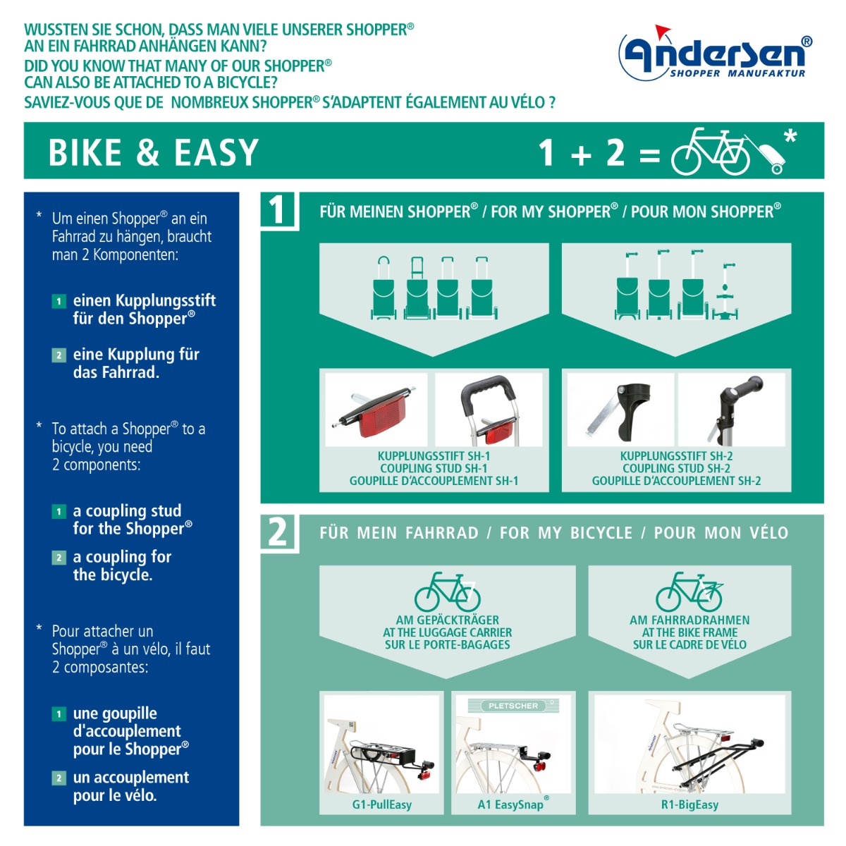 Andersen Campus Shopper Arik Grøn - Billede 6