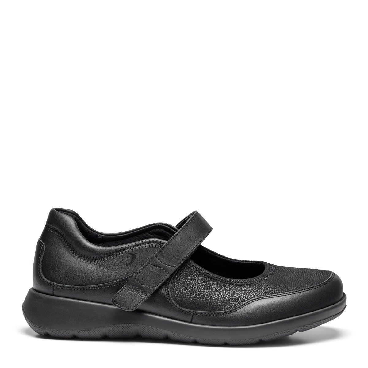 New Feet Sort Ballerina Sko Stretchlæder - Billede 5