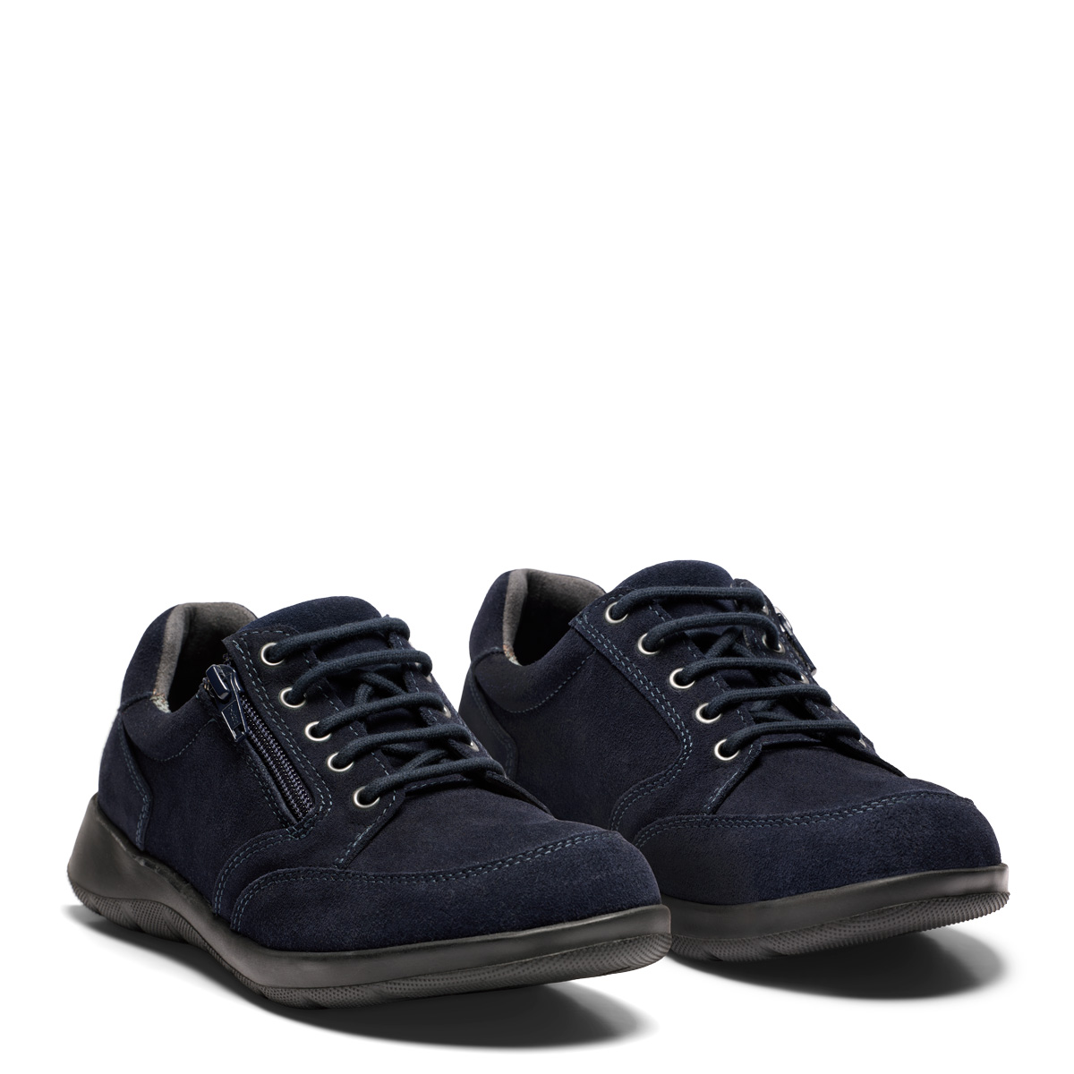 New Feet Mørkeblå Sko Ruskind Læder
