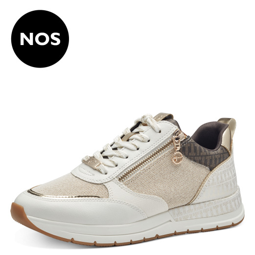 Tamaris Elfenben Sneaker Textil/Lynlås