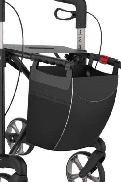Fronttaske til HD rollator stof