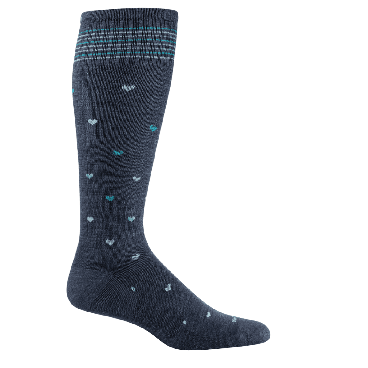 Sockwell Dame Denim Full Hart Design