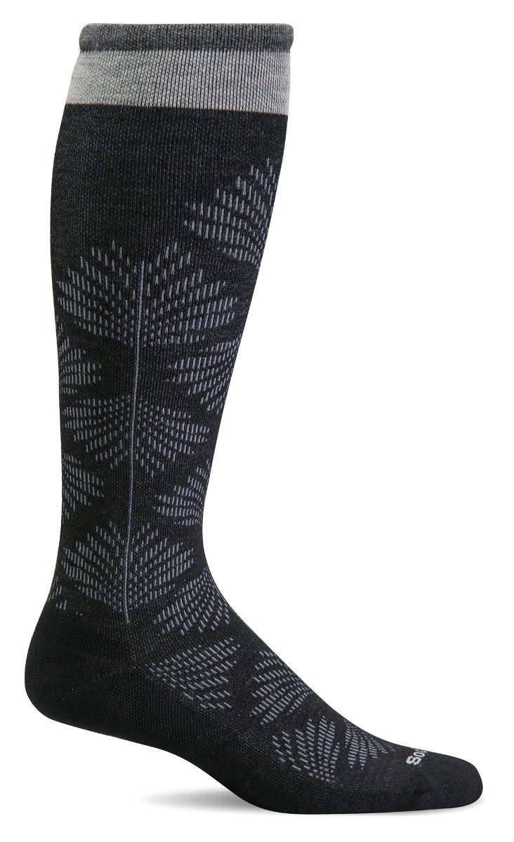 Sockwell Full Floral Sort Strømpe