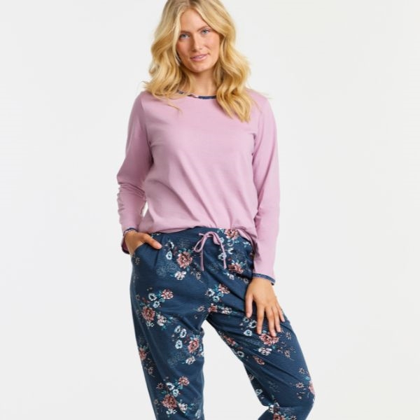 Damella Stålblå Pyjamas