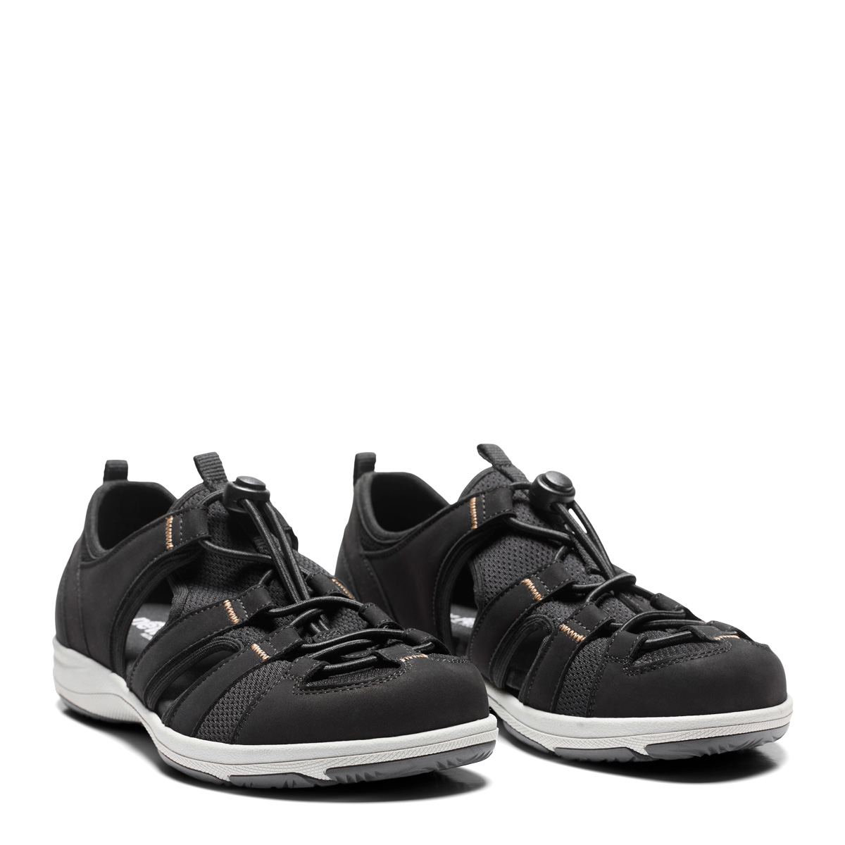 New Feet Sort Sko Nubuck Læder
