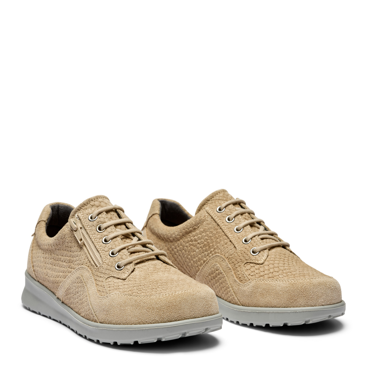 New Feet Sand Sko Kalveskind Med Præg