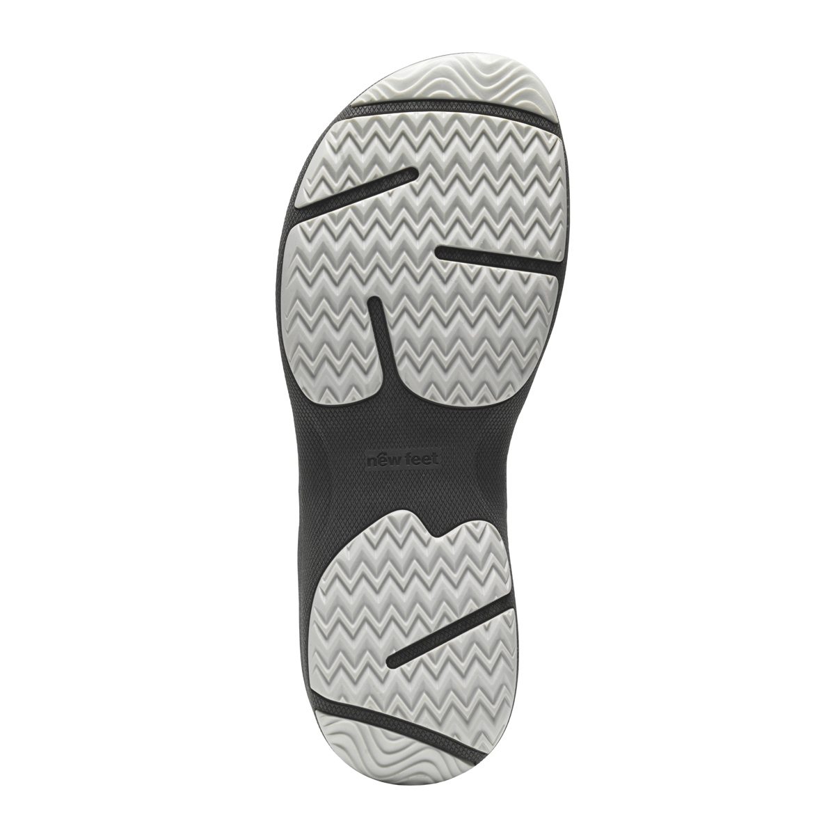 New Feet Mørkeblå Sandal 3 Velcroremme - Billede 5