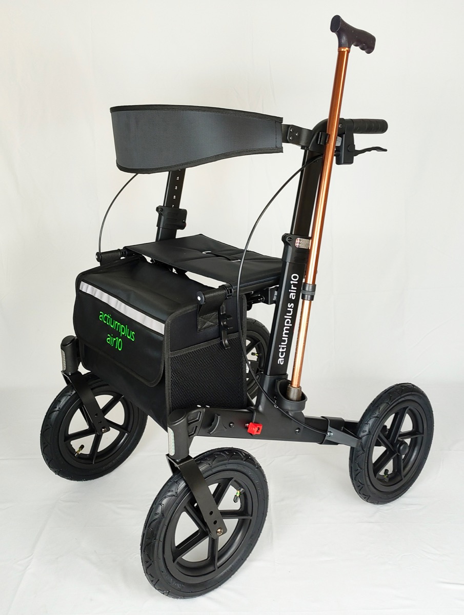 Rollator AIR10 Outdoor Med Lufthjul - Billede 6