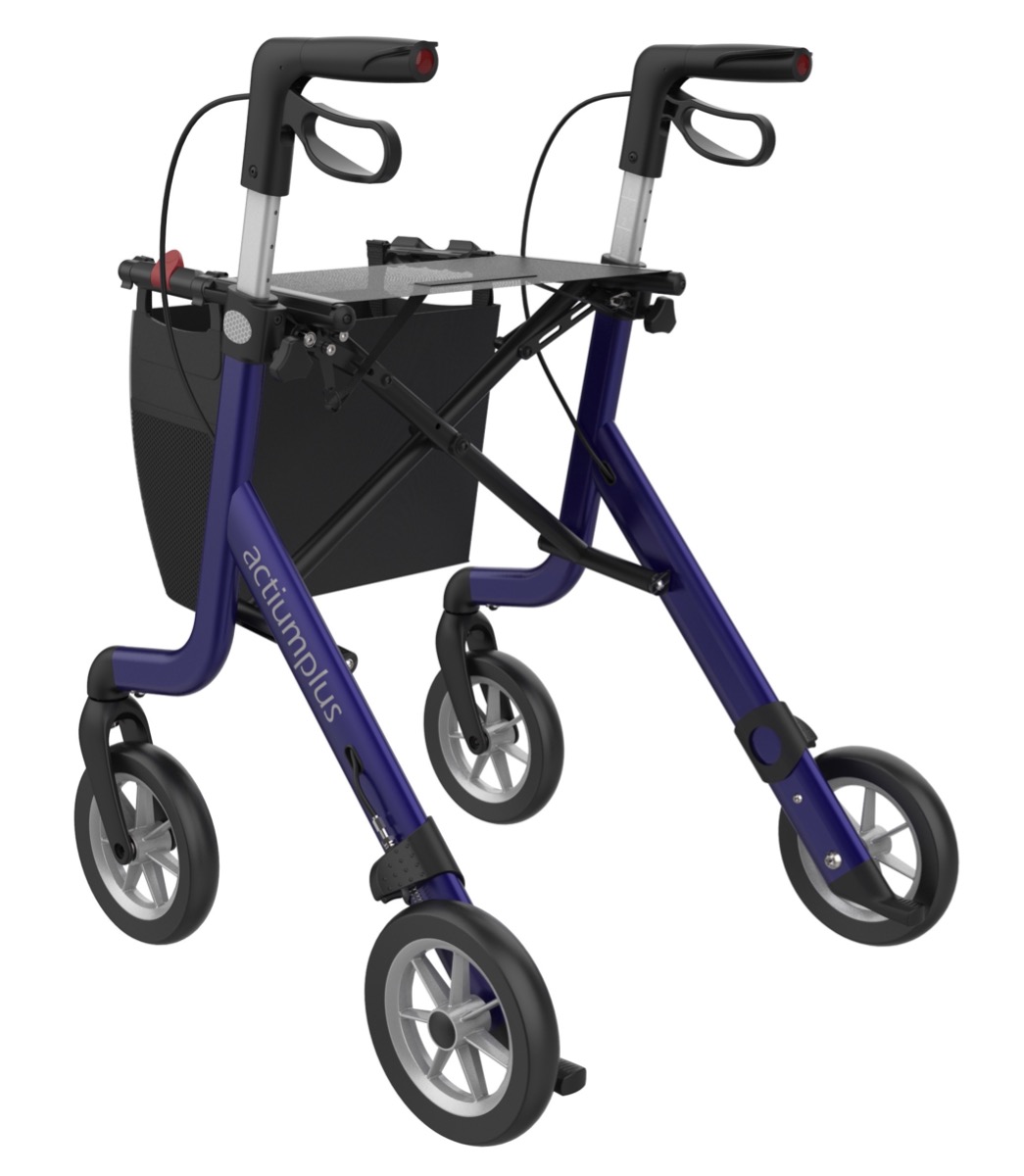 Rollator Space Blå Med Softhjul - Billede 5