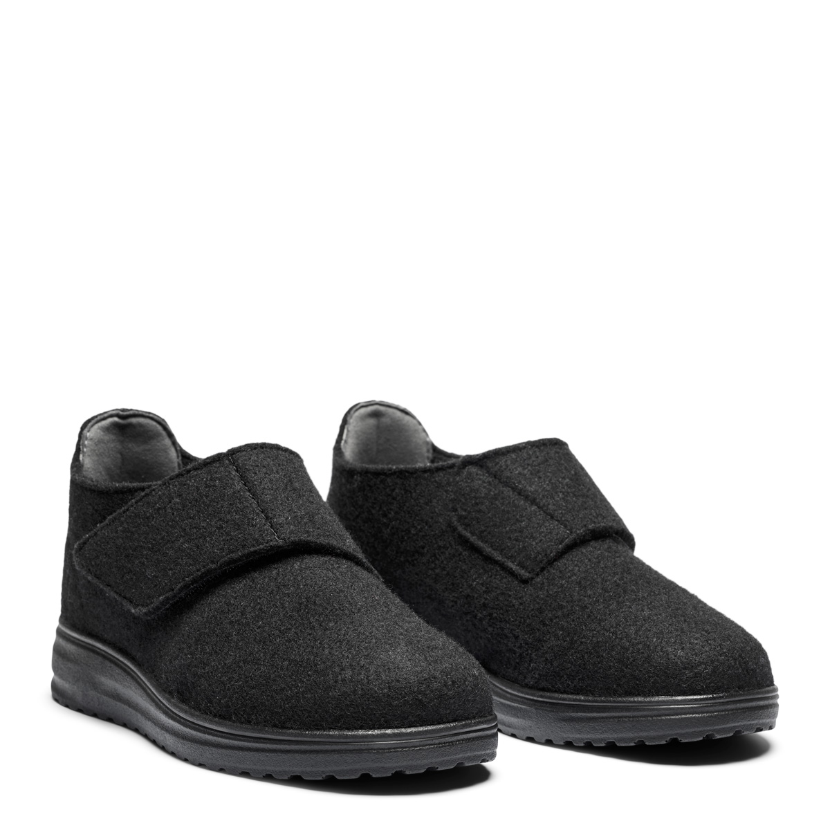 New Feet Sort Hjemmesko Med Velcro