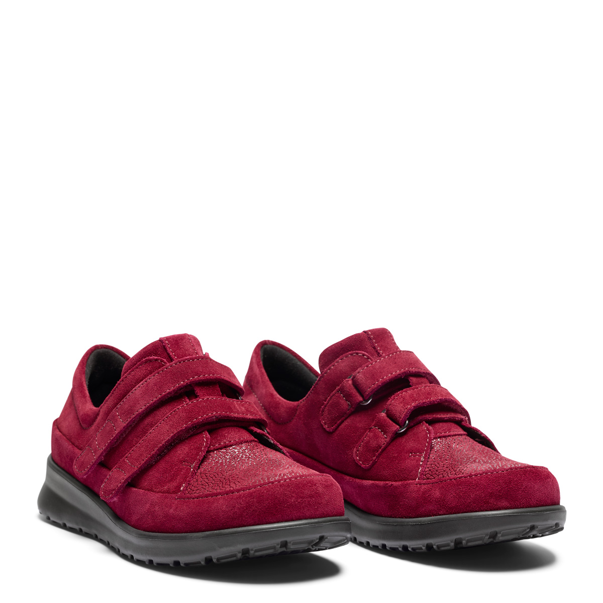 New Feet Dark Wine Sko Med Velcro