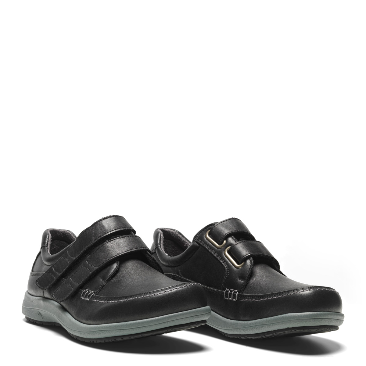 New Feet Bred Sort Sko M/velcro