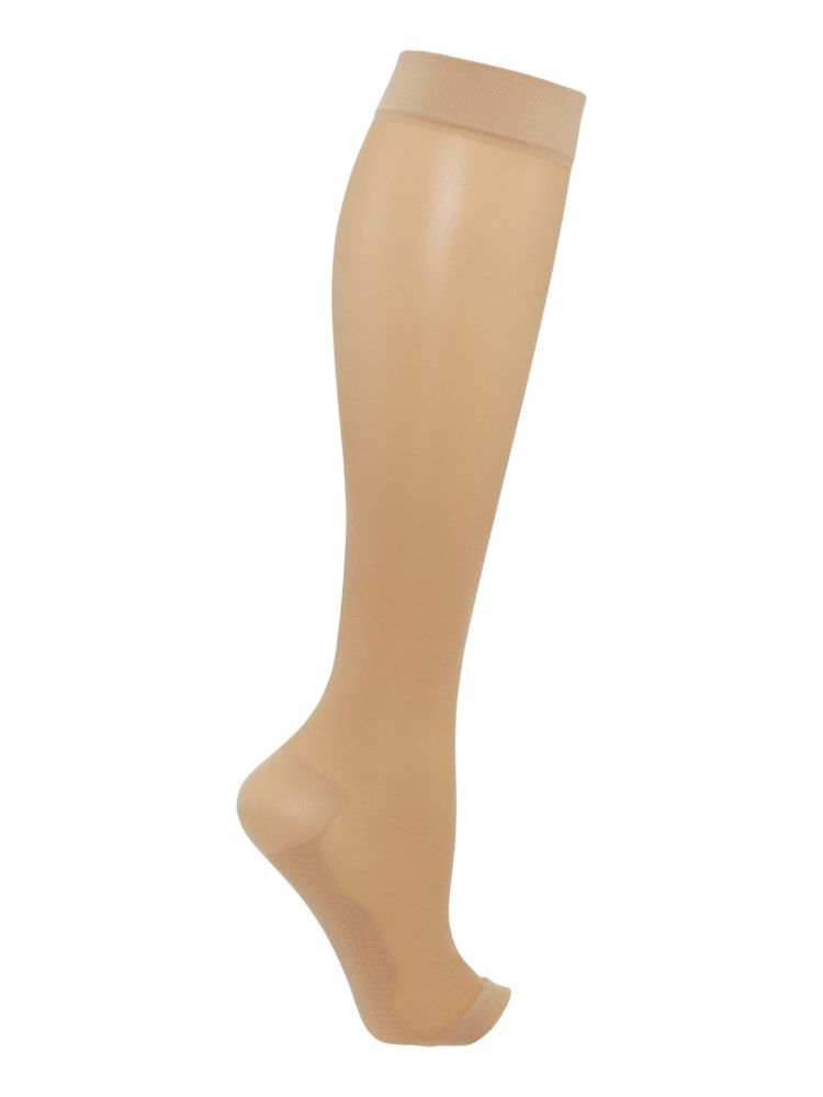 SupCare Nylon Knæstrømper Beige