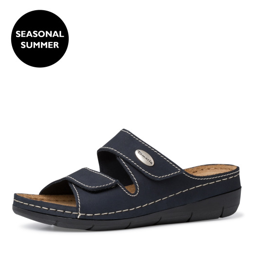 Tamaris Navy Læder Sandal
