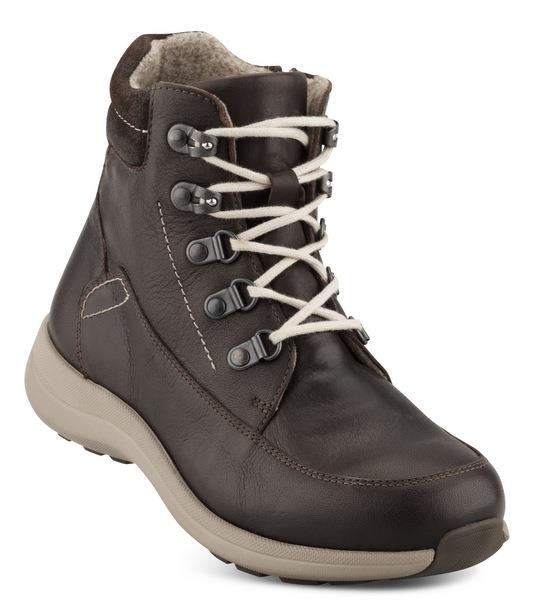Dame støvle Brun m/snøre New Feet