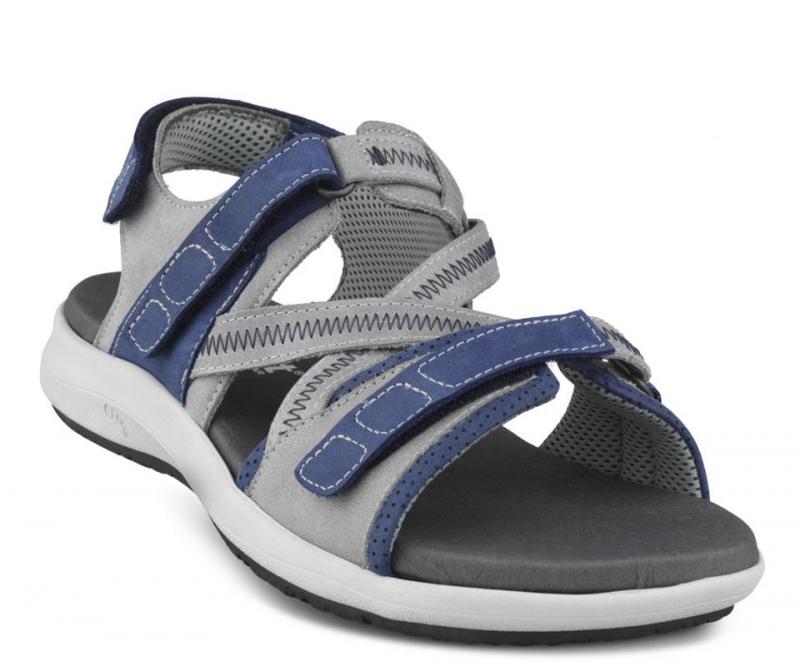 New Feet Bred Sandal Blå