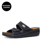 Tamaris Navy Læder Sandal